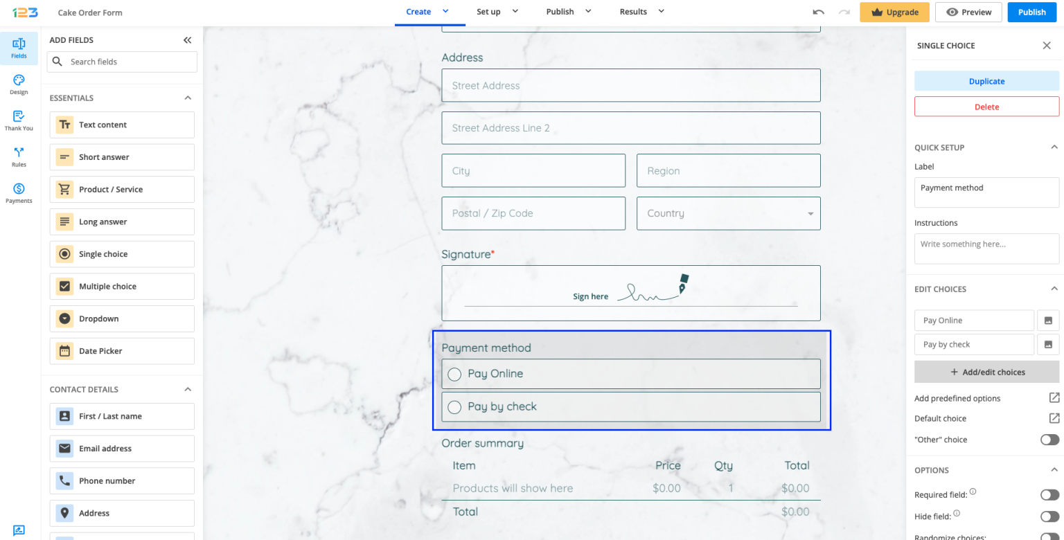 Online and Offline Payments | 123FormBuilder