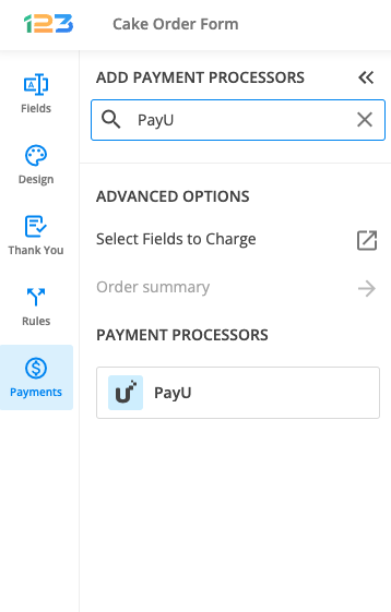 PayU payment processor