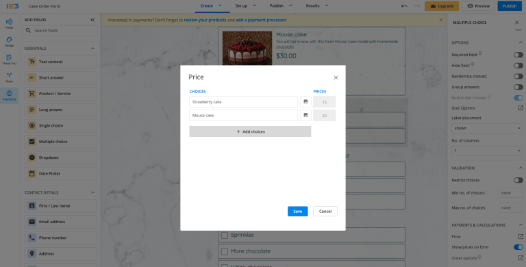 Form Calculations | 123FormBuilder Docs