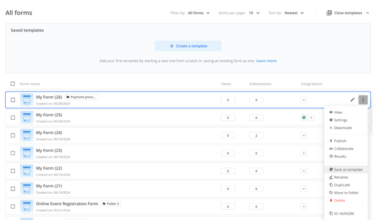 How to create a template - 123FormBuilder Knowledge Base