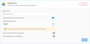 How to integrate your form with Google Drive - 123FormBuilder Knowledge ...
