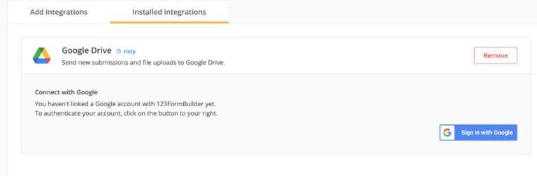 How to integrate your form with Google Drive - 123FormBuilder Knowledge ...