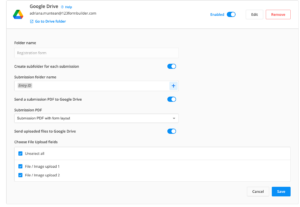 How to integrate your form with Google Drive - 123FormBuilder Knowledge ...